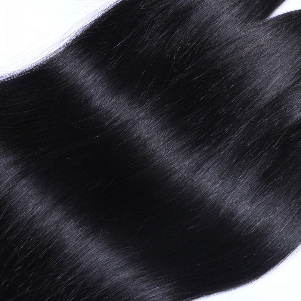 Grade 7A raw unprocessed straight remy human hair extensions YJ218